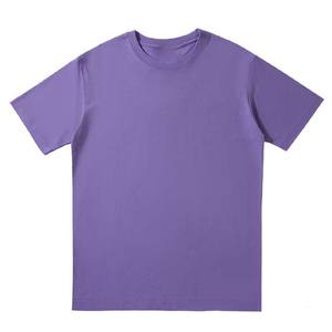 Camiseta de cuello redondo con hombros caídos de algodón pesado de 220g con manga corta OEM logotipo personalizado bordado Diseño impreso en blanco - Product Image 2