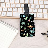 Étiquette de bagage personnalisée OEM en PVC durable, élégante, anti-NFC, résistante à l'eau, écologique, avec logo personnalisable pour le voyage