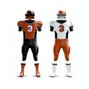 Nouvelle Arrivée Personnalisé Football Américain Uniforme Ensembles Respirant À Manches Courtes 100% Polyester Jersey Plus La Taille Disponible-en Vente! - Product Image 5