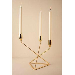 Support à bougie pour la décoration de la maison, bougeoir en métal de qualité supérieure, parfait pour rehausser l'ambiance chaleureuse et confortable dans le salon - Product Image 5