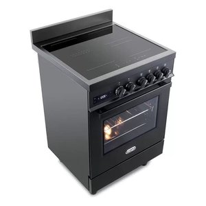 Cuisinière électrique 4 zones de cuisson Four électrique PROFESSIONAL PRO 66 MAL IN Noir Classe A - Product Image 4