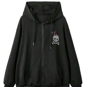 Custom Men's <b>Rhinestone</b> <b>Hoodie</b> Heavyweight 100% Cotton Private Label Fashion <b>Rhinestone</b> <b>Hoodie</b> - Product Image 1