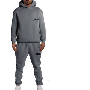 Conjunto Deportivo de 2 Piezas para Hombre, 100% Algodón Estampado, de Secado Rápido, con Forro Polar Transpirable y Diseño con Capucha - Product Image 3