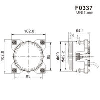 Luz de Trabajo LED Redonda de 50W, Haz de Luz Amplio de 90mm, Lámpara de Trabajo LED para Fendt 1038 1042 1056 1050 Vario