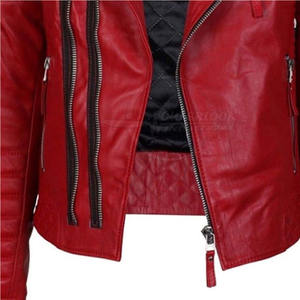 Chaqueta de cuero con etiqueta privada personalizable con diseño único Cuello con capucha Bolsillo Decoración Tela Nueva condición - Product Image 4