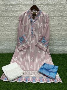 ชุดผ้าจอร์เจียเจ็ตแบบปักลำดับใหม่ล่าสุดออกแบบโดย Fab Zone - Product Image 4