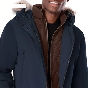 Parka de talla grande de la mejor calidad para hombre, chaqueta impermeable para exteriores, cortavientos cálido para todo el invierno, capucha ajustable, prendas de vestir exteriores gruesas largas - Product Image 4