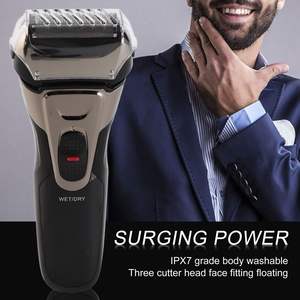 Rasoir Électrique Portable USB Rechargeable pour Hommes, Tondeuse Étanche IPX7 à Double Lame Rotative, Utilisation Faciale Lavable - Product Image 4