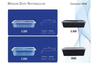 ภาชนะบรรจุอาหารพลาสติกใสแบบมีฝาปิดที่ปลอดภัยสำหรับไมโครเวฟอุปกรณ์เตรียมอาหารและภาชนะแบ่งส่วน - Product Image 3