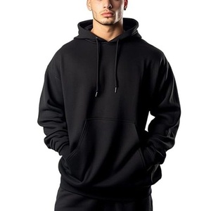 Sweat-shirts pour hommes à prix de gros, vêtements de rue, pulls à capuche unis, molleton lourd, sweat-shirts surdimensionnés pour hommes, fournisseur BD - Product Image 3