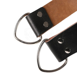 Arnés de Cabeza Ajustable de Cuero con Cadena de Acero Inoxidable de Alta Resistencia para Entrenamiento de Cuello y Levantamiento de Pesas - Product Image 6