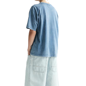 Personalice su propia marca para hombre, ropa de calle de algodón 100% lisa en blanco, Camiseta con estampado de pantalla gráfica, camiseta de peso pesado de gran tamaño para hombre - Product Image 6