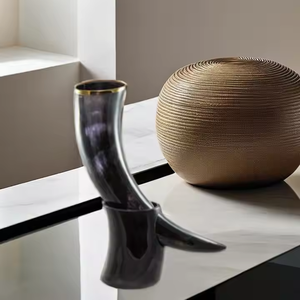 Cuerno vikingo hecho a mano personalizado al por mayor forma natural personalizada por artesanía creciente - Product Image 4