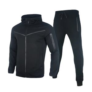 Novedad de 2023, Conjuntos Deportivos Casuales Ecológicos para Hombre, Tallas Grandes, Manga Larga, Conjuntos para Correr con Cremallera Completa, Venta al Por Mayor OEM - Product Image 3