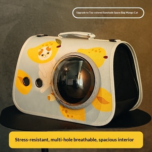 Nouveau <span class=keywords><strong>sac</strong></span> de transport pour animaux de compagnie grande capacité, <span class=keywords><strong>sac</strong></span> à <span class=keywords><strong>dos</strong></span> capsule spatiale pour chat et chien, design dessin animé, fournitures portables pour l'extérieur, vente en gros - Product Image 6
