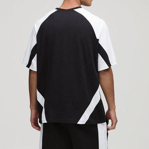 Ensemble T-shirt et short homme été 2025 en polyester/coton, coupe classique, respirant, léger, séchage rapide, manches courtes, couleur unie, grandes tailles - Product Image 5