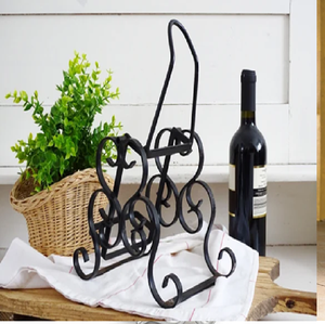 Porte-bouteilles à vin élégant en métal haut et large. Peut contenir des dizaines de bouteilles. Style classique disponible à prix de gros. - Product Image 5