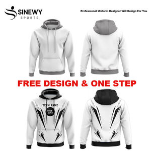 Sublimación completa Sudadera personalizada Hombres Sudaderas con capucha deporte Gaming algodón mezclado Sudaderas con capucha - Product Image 4