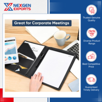 Nexgen Exports, Distribuidor Autorizado, Ofrece Carpetas de Presentación de Cuero PU de Excelente Calidad, para Uso en Oficina y Escuela, Personalizables