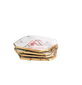 Vente chaude marbre coloré personnaliser la conception à la main sous-verre en marbre pour la maison Bar hôtel dessus de table décor utilisation - Product Image 2