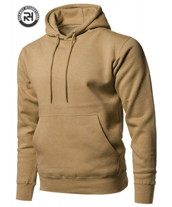 Pull à capuche brodé et décontracté solide personnalisé 100% coton pour hommes et femmes coupe régulière d'hiver - Product Image 2