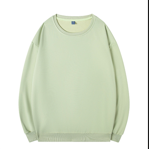 เสื้อสเวตเตอร์คอตตอนคอกลมแบบสวมหัวเสื้อสเวตเตอร์โอเวอร์ไซส์ปักโลโก้ได้ตามต้องการ - Product Image 5