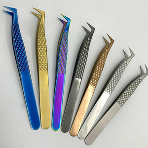 Pinzas de Acero Inoxidable de Alta Calidad para Extensión de Pestañas con Logotipo Personalizado, Agarre de Diamante, Diseño Preciso y Duradero - Product Image 2