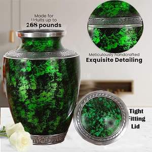 Aluminum Handcrafted Cremation Urn Adult Memorial Funeral Keepsake <b>for</b> Men Women Child and <b>Casket</b> <b>for</b> <b>Ashes</b> Adult Male - Product Image 4