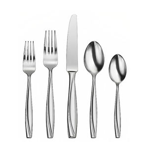 Couverts de Style classique en gros en acier inoxydable plaqué argent cuillère fourchette couteau dîner couverts ensemble pour les événements de banquet - Product Image 4