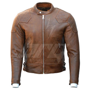 Dernière veste en cuir de moto de style fabriqué au Pakistan En stock Veste d'hiver en cuir de moto - Product Image 1