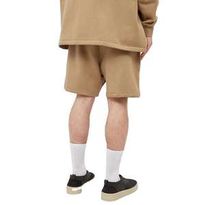 Pantalones cortos en blanco de lana de poliéster y algodón pesado con logotipo personalizado para hombre - Product Image 5