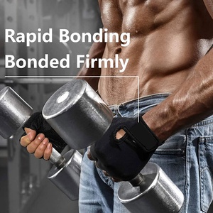 ถุงมือครึ่งนิ้วสำหรับยิมถุงมือฟิตเนสออกกำลังกายเพาะกายออกกำลังกายปรับได้ตามต้องการ - Product Image 5