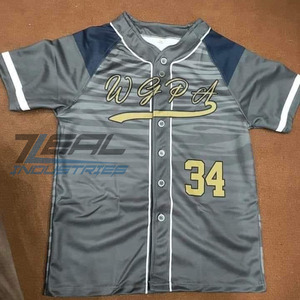 Maillot de baseball et softball unisexe personnalisé vêtements de sport à rayures en gros fabriqué au Pakistan avec broderie d'impression par sublimation pour adultes - Product Image 1