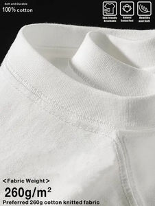 Venta al por mayor de encargo de alta calidad de gran tamaño 100% algodón Loose Fit Drop Shoulder camiseta Vintage recortada Camiseta para los hombres - Product Image 4