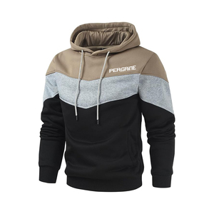 Sudaderas con capucha de calle de color personalizado para hombre Sudadera con capucha de manga larga informal para Otoño e Invierno Sudadera con capucha para hombre - Product Image 5