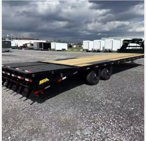 AUTOPARK Qualité Double Essieu Plate-Forme en Acier Remorque à Benne Basculante Lumières LED Camion Remorque Utilitaire pour le Transport - Product Image 3