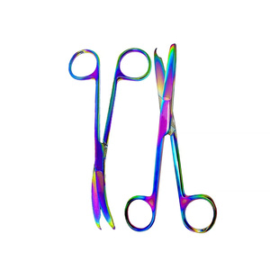 Ciseaux de suture de qualité supérieure avec revêtement en titane plasma multicolore/arc-en-ciel - Product Image 2