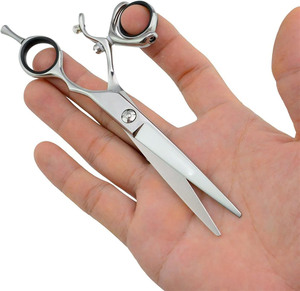 Ciseaux de coiffeur professionnels japonais en acier inoxydable, tranchants, avec ciseaux à pouce rotatifs pour la coupe et l'éclaircissement des cheveux - Product Image 4