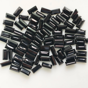 Spinelle noir naturel 8x4MM Coupe baguette Meilleure qualité Pierre en vrac pour la fabrication de bijoux - Product Image 2