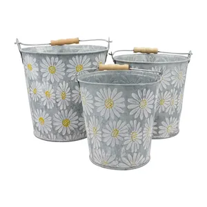 Latest Galvanized <b>Pot</b> and Planters Latest New Design Metal <b>Plant</b> <b>Pot</b> <b>for</b> Garden <b>Decoration</b> New Metal Flower <b>Pot</b> in Low Price - Product Image 2