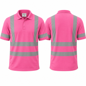 Camiseta Polo de Seguridad Reflectante de Alta Visibilidad ANSI Clase 3 con Logotipo Personalizado para Trabajo, Construcción y Uso en Exteriores - Product Image 3