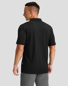 Polo directo de fábrica con logotipo personalizado, camisetas polo transpirables de mezcla de algodón y poliéster para hombre - Product Image 2