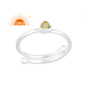 Best Selling Fine Sterling Silver Natural <b>Peridot</b> Gemstone Stackable <b>Ring</b> Custom Jewelry For Women Gift For Her - Product Image 1