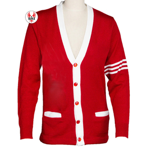 Sorority Light Weight Delta Sigma Cardigan Custom Sorority Acrylic Embroidered Cardigan <b>Sweater</b> - Product Image 4