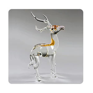 Excellente qualité en jouant Dear Animal Glass Statue Figurines du fabricant indien - Product Image 1