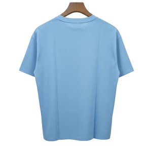 T-shirt en coton uni pour homme, basique, vierge, tissu doux et durable, fournisseur de logos personnalisés en gros - Product Image 4