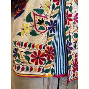 Abrigo Tejido Vintage para Mujer, Blazer Bordado con Anillos Florales, Talla XS, Cierre de un Botón, Transpirable y Moderno para Primavera/Invierno - Product Image 6