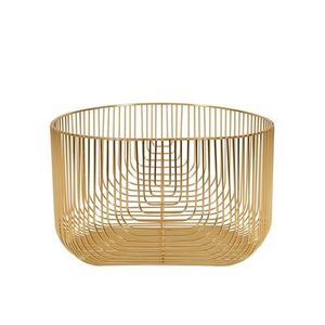 Cesta de Frutas y Cubo de Metal Color Dorado con Diseño de Piña, Accesorios de Cocina Modernos y Contemporáneos para Mesa - Product Image 5