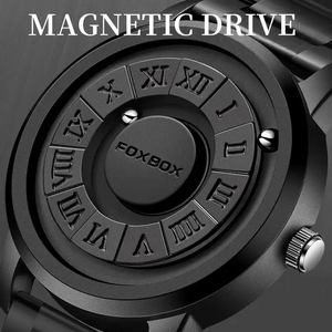 Nouvelles montres LIGE 2023 pour hommes, montre squelette à force magnétique avec aiguille défilante noire, boîtier en <span class=keywords><strong>acier</strong></span> 42 mm, concept cadran <span class=keywords><strong>horloge</strong></span> - Product Image 6