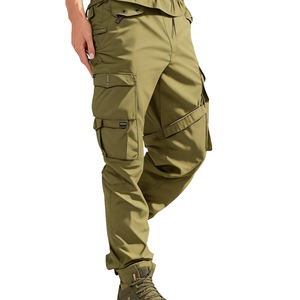 Pantalons cargo unisexes tissés formels imperméables et respirants au prix d'usine, polyester durable extensible, vêtements de travail pour l'industrie, uniformes - Product Image 2